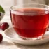 طرز تهیه چای آلبالو خوش رنگ با آلبالوی تازه، خشک و یخ زده