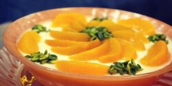  طرز تهیه دسر هلو گلاب با ژله خوشمزه با بستنی دو رنگ مخصوص xvc jidi nsv ig 