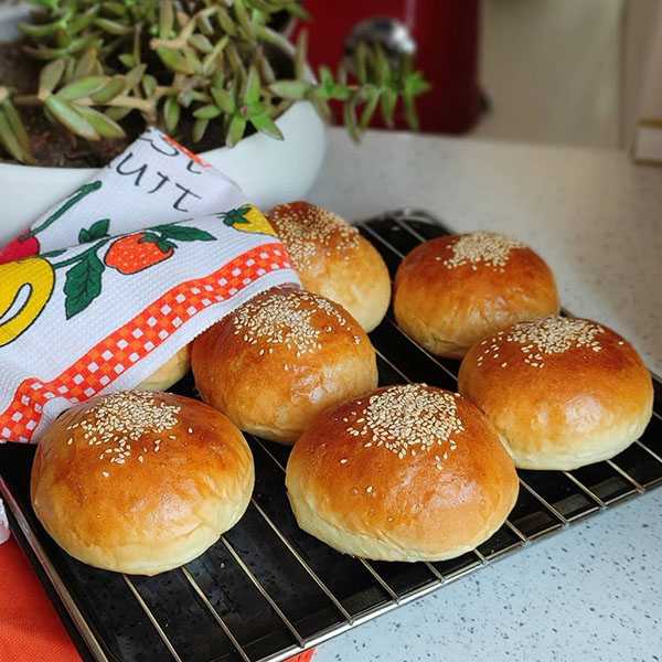 طرز تهیه نان همبرگر