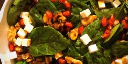 سالاد اسفناج , دستور سالاد اسفناج , طرز تهیه سالاد اسفناج