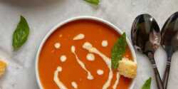 طرز تهیه سوپ گوجه فرنگی