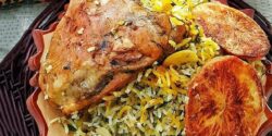 طرز تهیه باقالی پلو با مرغ