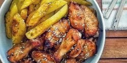 طرز تهیه بال مرغ عسلی