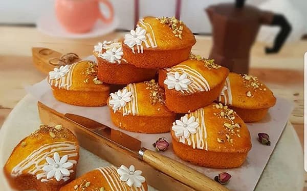 طرز تهیه کیک گلاب
