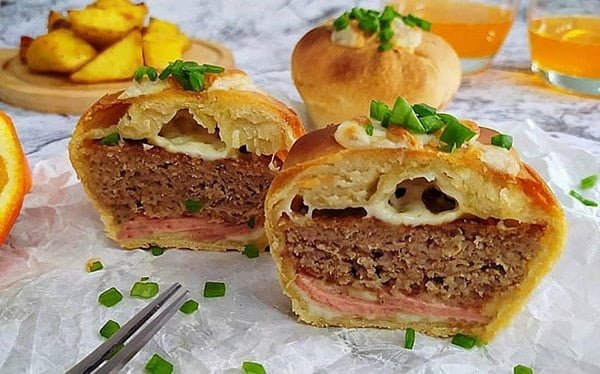 طرز تهیه پیتزا برگر