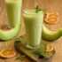 طرز تهیه اسموتی طالبی خوشمزه و مخصوص با بستنی وانیلی