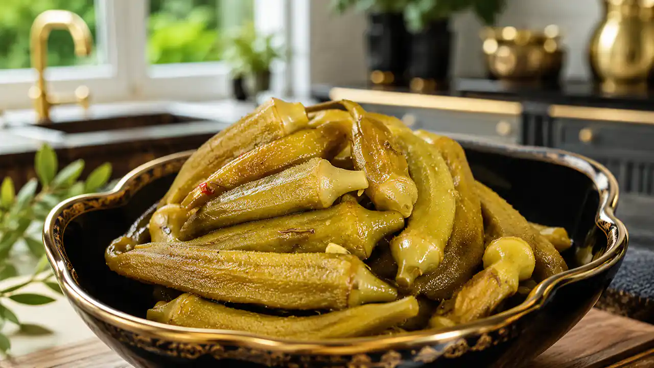 طرز تهیه ترشی بامیه