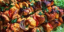  طرز تهیه جوجه کباب ترکیه ای استانبولی رستورانی با سبزیجات