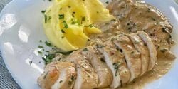 طرز تهیه مرغ خامه ای خوشمزه و رستورانی به روش ایتالیایی