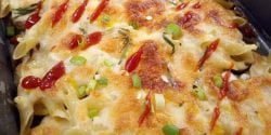 طرز تهیه پیتزا ماکارونی خوشمزه