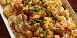 طرز تهیه سالاد ماکارونی با مرغ خوشمزه و مجلسی رستورانی