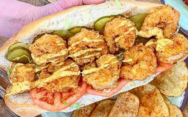 طرز تهیه ساندویچ میگو