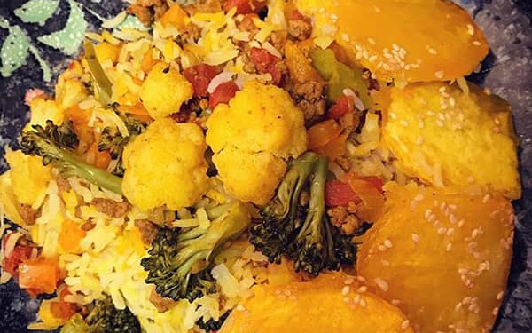 طرز تهیه گل کلم پلو