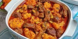 طرز تهیه خورش گل کلم ساده