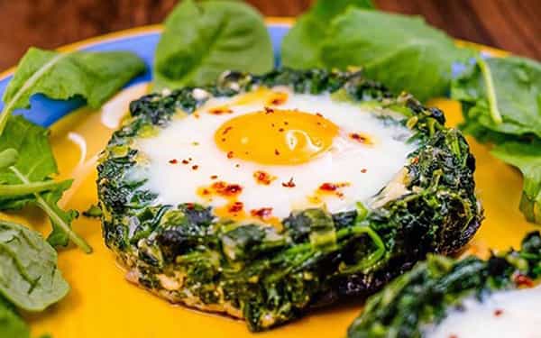 طرز تهیه نرگسی اسفناج