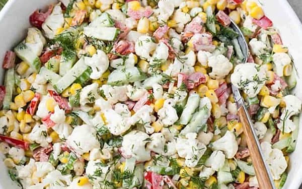 طرز تهیه سالاد گل کلم