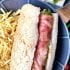 طرز تهیه ساندویچ ژامبون تنوری رستورانی با قارچ و پنیر