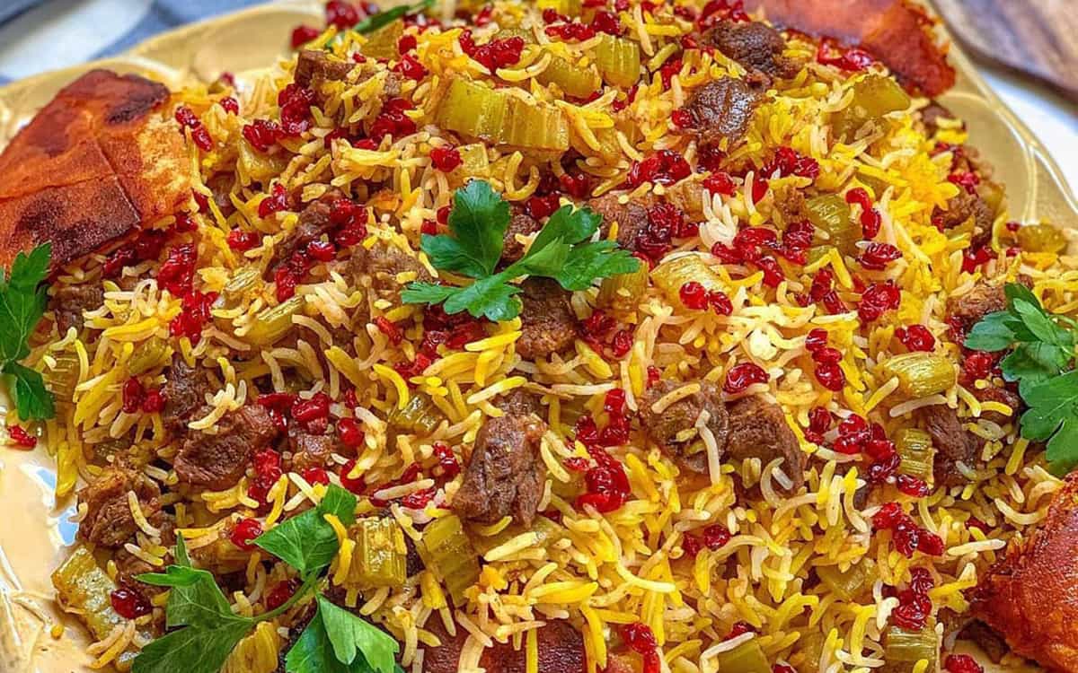طرز تهیه کرفس پلو