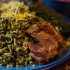 طرز تهیه کته اسفناج با گوشت خوشمزه و مخصوص رستورانی