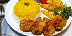 طرز تهیه کتف و بال مرغ کبابی خوشمزه و زعفرانی در فر