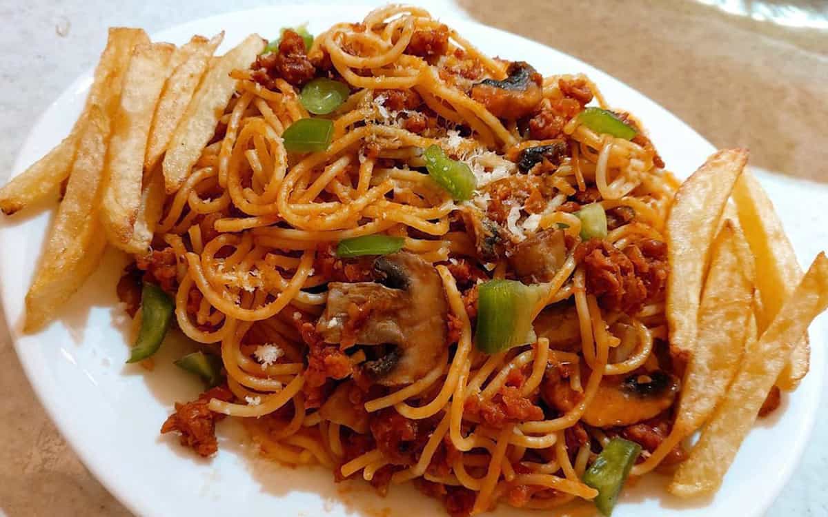 طرز تهیه ماکارونی سبزیجات