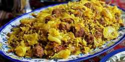 طرز تهیه کلم مرجی پلا، کلم پلوی خوشمزه به روش مازندرانی