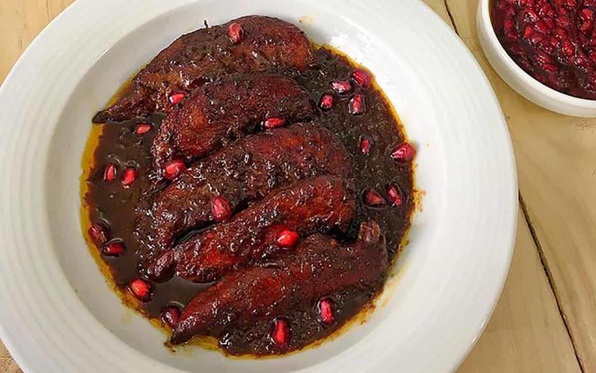 طرز تهیه مرغ ناردونی