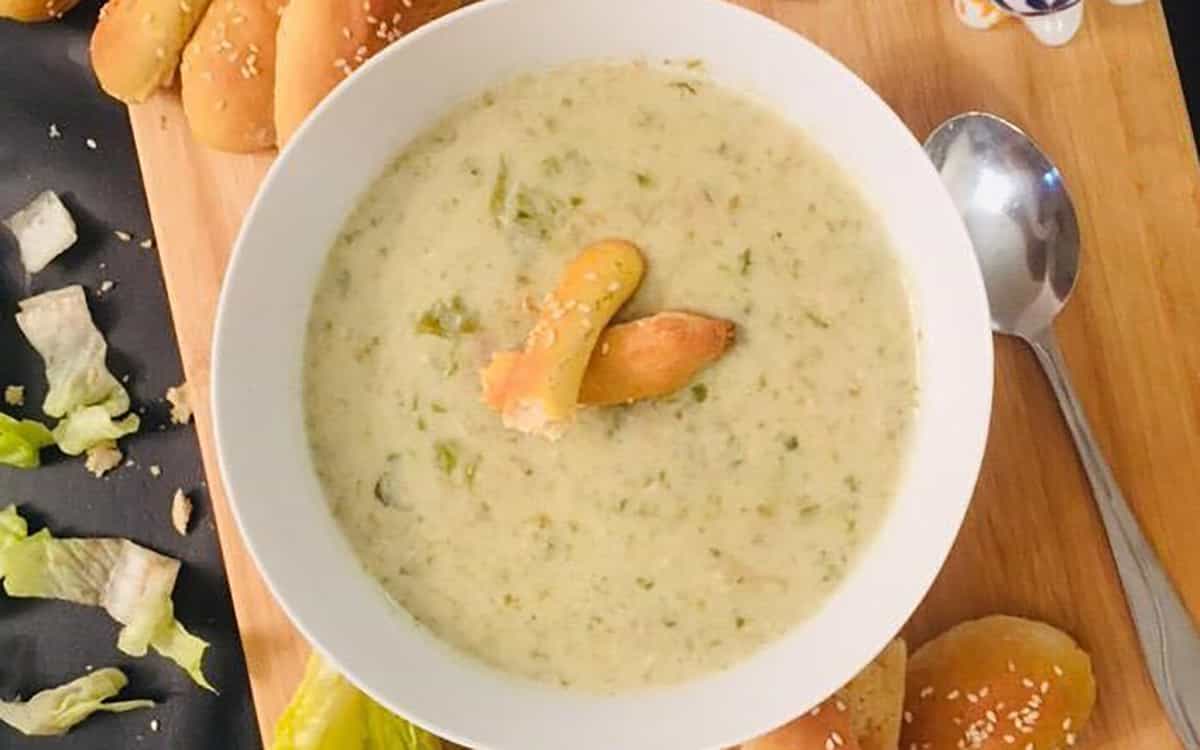 طرز تهیه سوپ کاهو