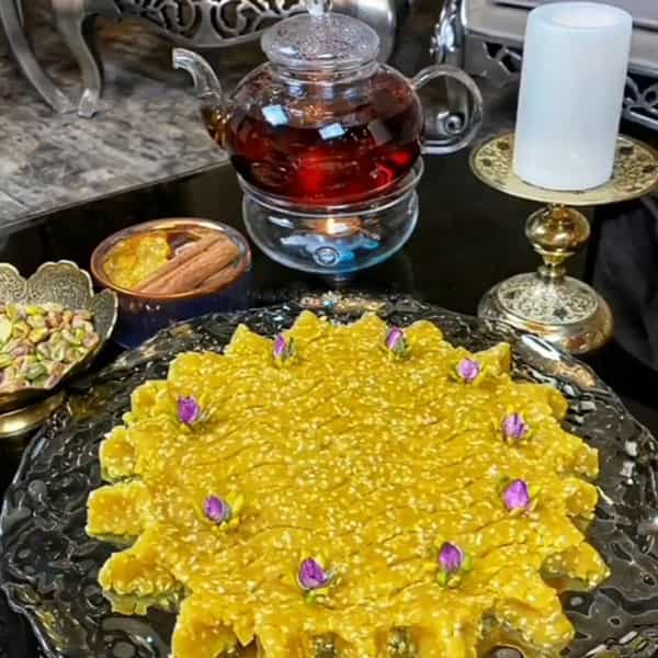 طرز تهیه حلوای کنجدی