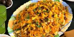 طرز تهیه ماش پلو با مرغ خوشمزه و لذیذ به روش مجلسی