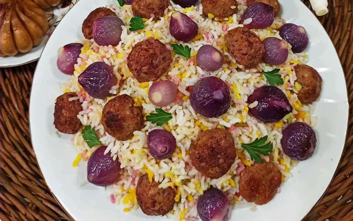 طرز تهیه پیاز پلو