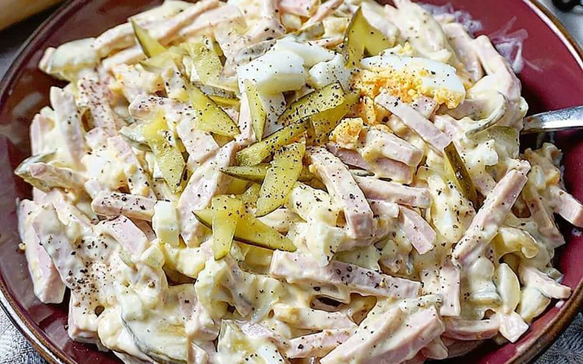 طرز تهیه سالاد ژامبون