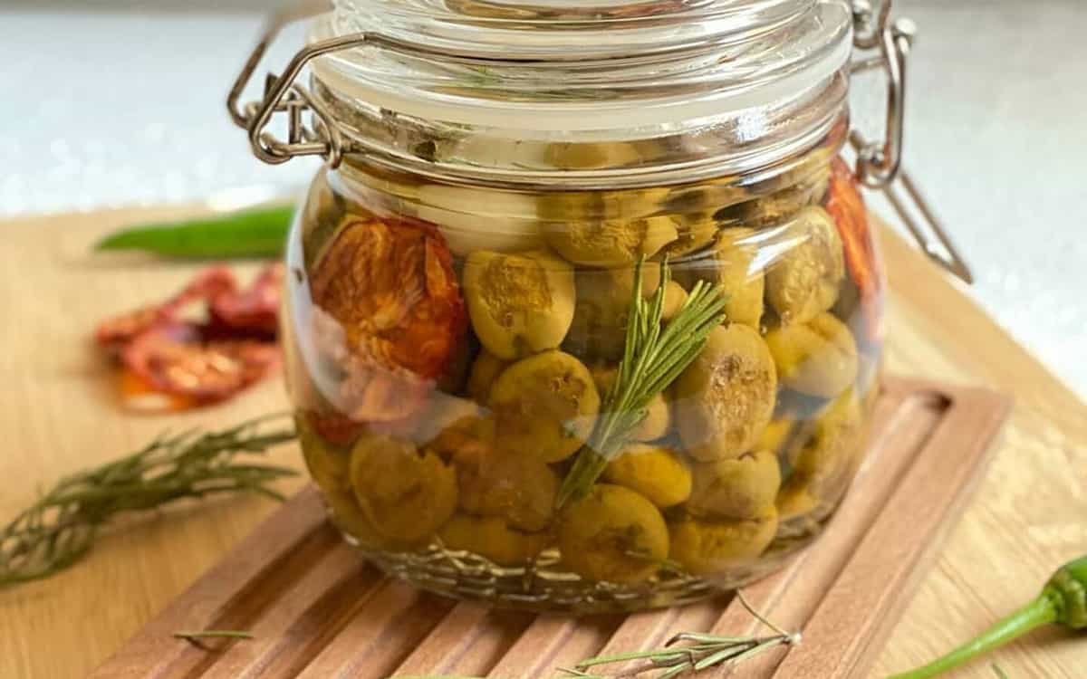 طرز تهیه زیتون کبابی