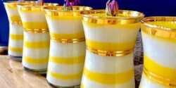 طرز تهیه فرنی دو رنگ خوشمزه و مخصوص به صورت تک نفره