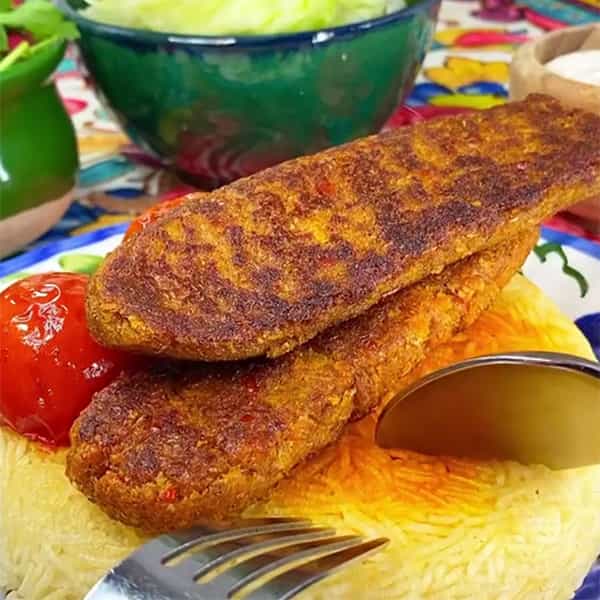 طرز تهیه کباب تابه ای گیاهی