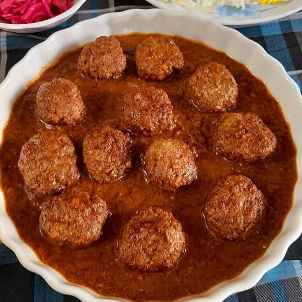 طرز تهیه کوفته گردو و رب انار