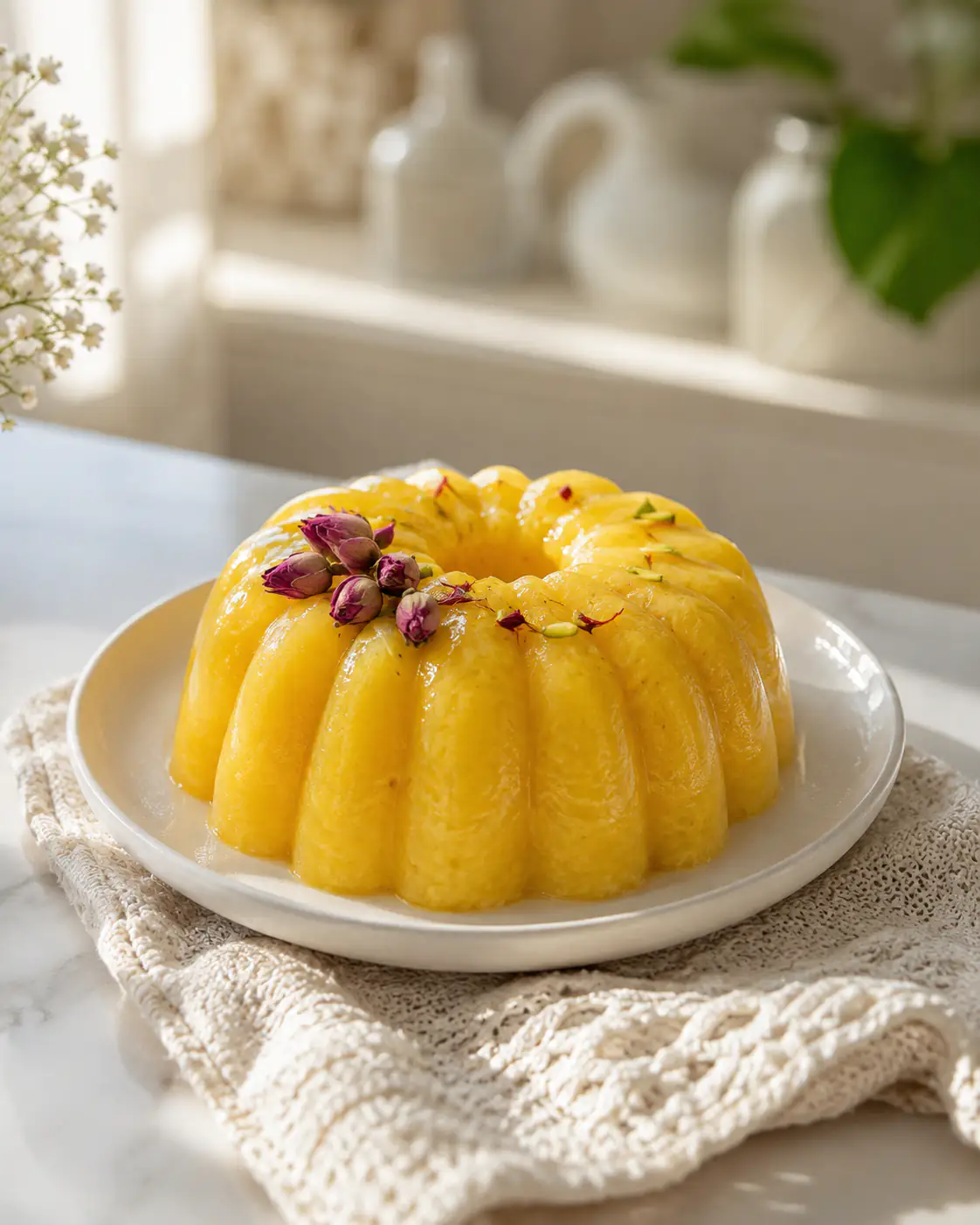 طرز تهیه شله زرد قالبی با ژلاتین + فوت و فن خارج کردن از قالب