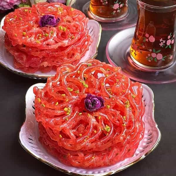 طرز تهیه زولبیا آلبالویی