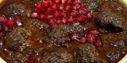 طرز تهیه خورش انار و گردو خوشمزه و مخصوص به روش شمالی