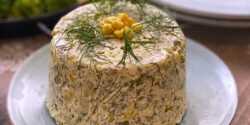 طرز تهیه سالاد شوید ساده و خوشمزه با مرغ و سیب زمینی