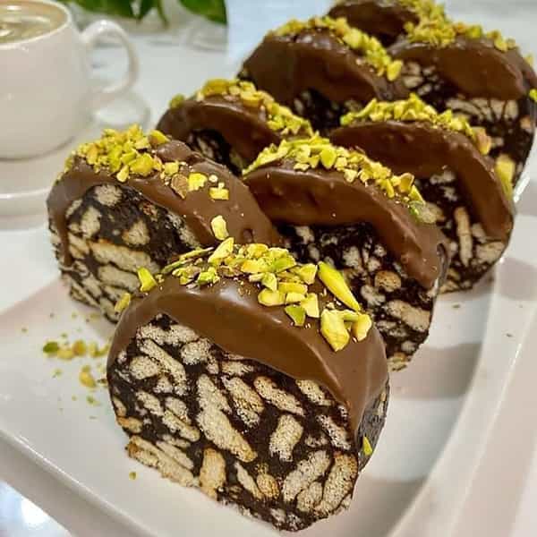 طرز تهیه شیرینی موزائیکی