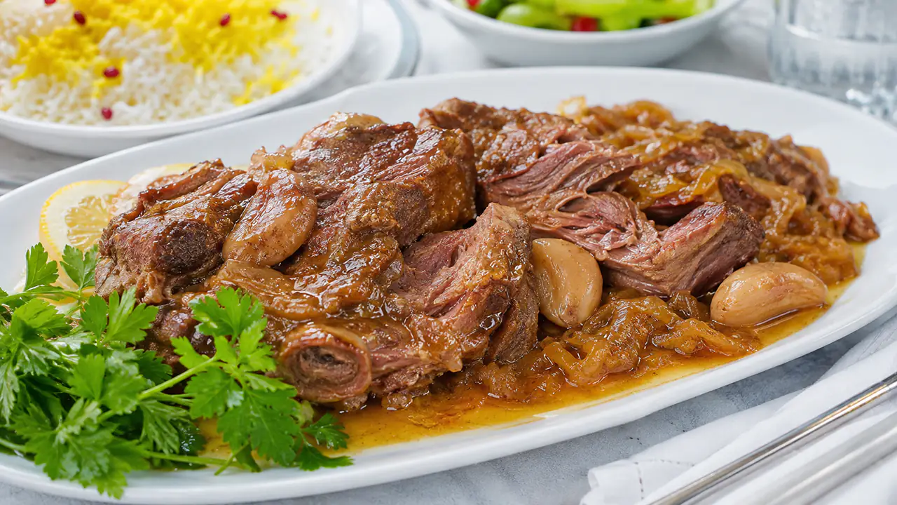 طرز تهیه چلو گوشت مجلسی