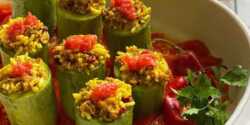 طرز تهیه دلمه کدو سبز خوشمزه و مخصوص به صورت رژیمی