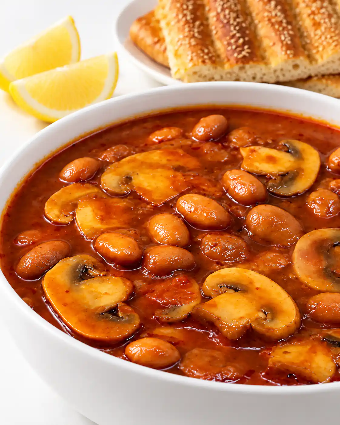 طرز تهیه خوراک لوبیا چیتی لعاب دار بدون آرد