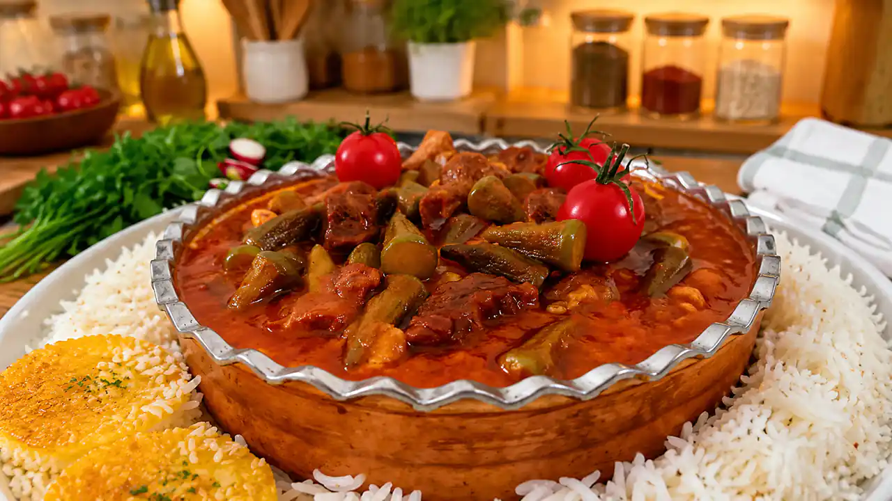 طرز تهیه خورش بامیه