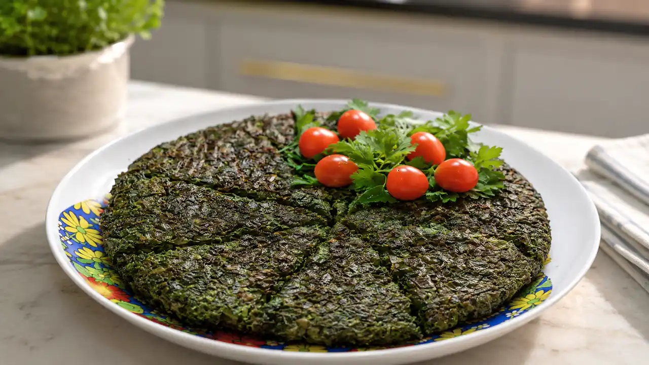 طرز تهیه کوکو سبزی پفکی