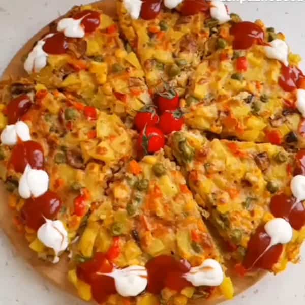 طرز تهیه کوکو سیب زمینی پیتزایی