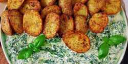 طرز تهیه سیب زمینی تنوری با دیپ اسفناج به روش رستورانی