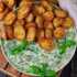 طرز تهیه سیب زمینی تنوری با دیپ اسفناج به روش رستورانی