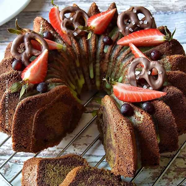 طرز تهیه کیک ماچا